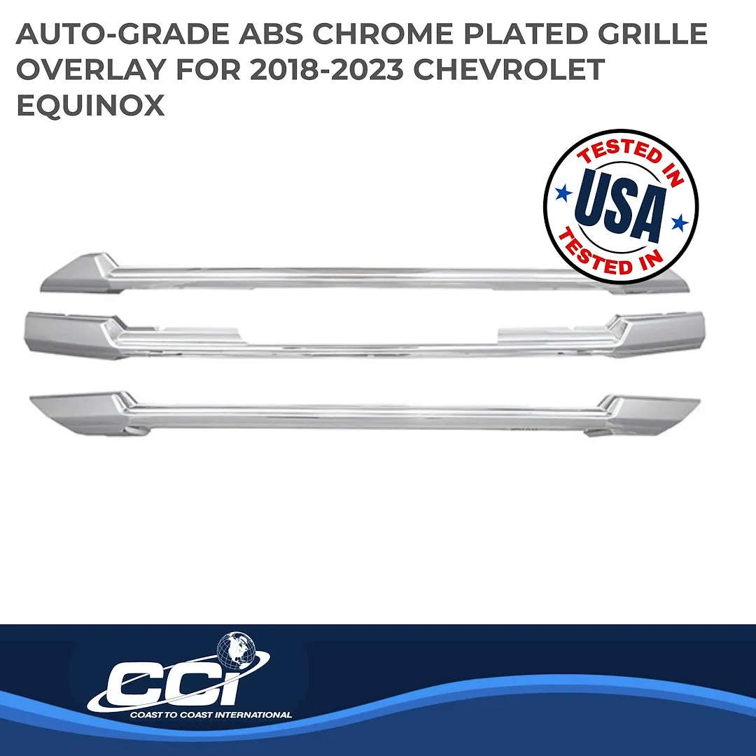 IWCGI156 – COAST2COAST Grille Insert, Overlay Mesh Style 3 Piece Chrome Plated ABS Plastic - view 2